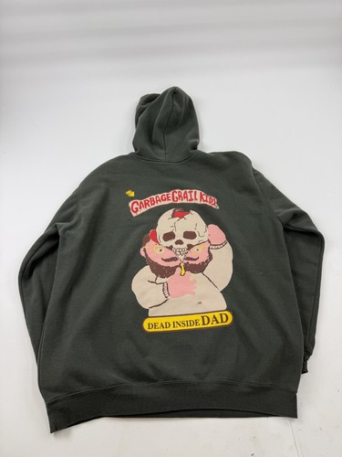 Carhartt Hoodie Sweatshirt Mens XL Green Garbage Grail Kids Dead Inside Dad