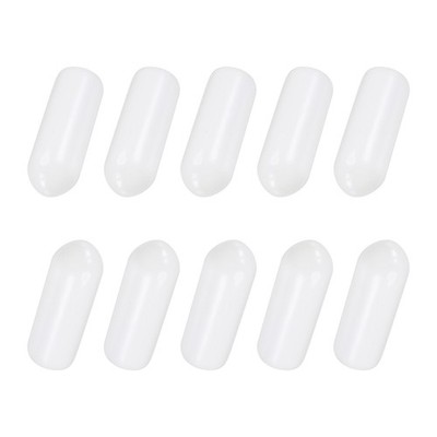 3/16'' Round End Cap Rubber Cover White for Screw Bolt Pipe Screw Protector,50Pcs