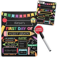 My First Day of School Sign W/ Markers -11x14 Back to School Signs First  Last
