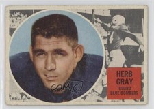 1960 Topps CFL Herb Gray #80 0v9