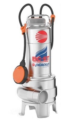 DOUBLE CHANNEL Submersible Pump Filthy Water BCm 15/50-ST 1,5Hp 240V Pedrollo
