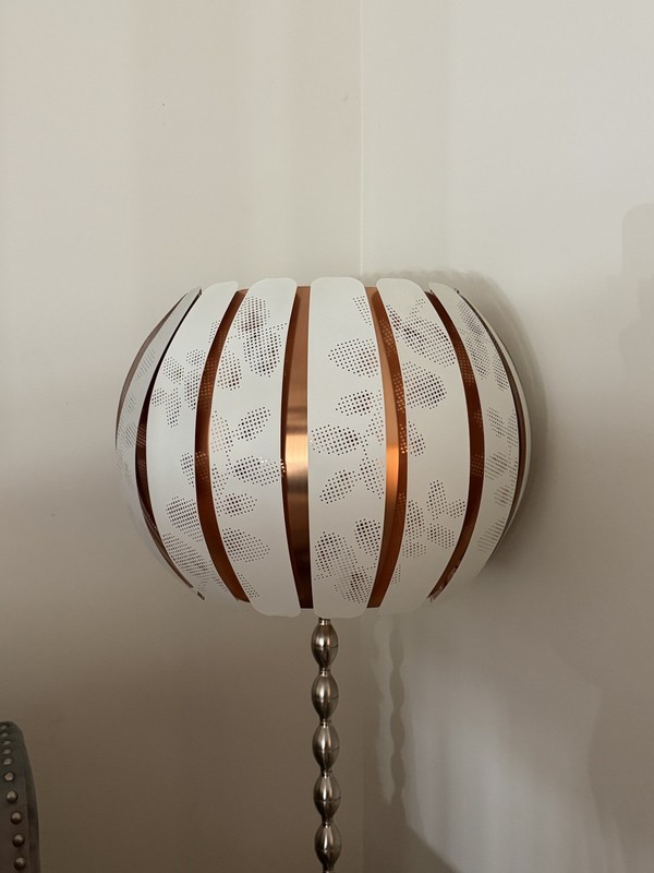 Ikea Overud Lamp Shade- Copper and White
