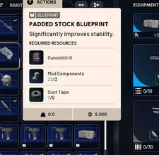 🔥 ARC RAIDERS 🔥 Padded Stock BLUEPRINT - USA SELLER