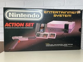 Nintendo Entertainment System (NES, 1989) Action Set LOT: Box, Console & More