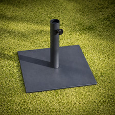 New York Square Parasol Base outdoor Gardening Flat Base Black W40 x D40 x H34cm