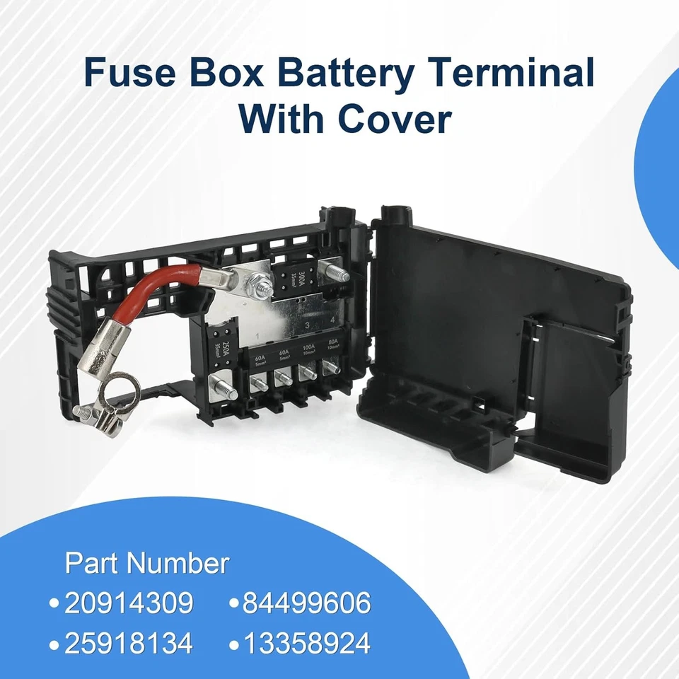 Terminal de batería de caja de fusibles con cubierta GM #20914309#84499606 - Compatible con XTS Foto 2 de 4