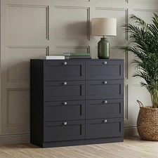 Vida Designs Altino Chest of 8 Drawers Large Bedroom Unit Storage Furniture
