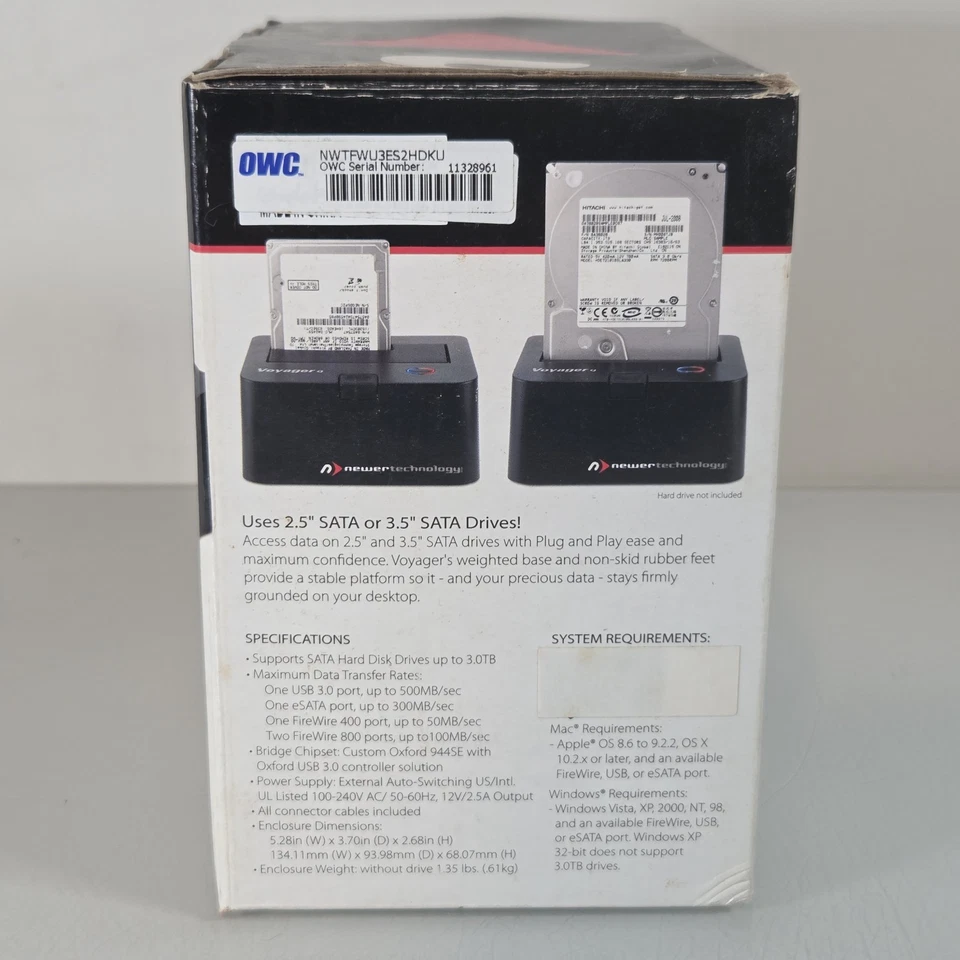 Newertech Voyager Q SATA Drive Dock Docking Station External HD technology - Image 4 of 4