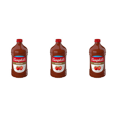 Campbell S 100% Tomato Juice, 64 Fl Oz Bottle (Pack of 3)