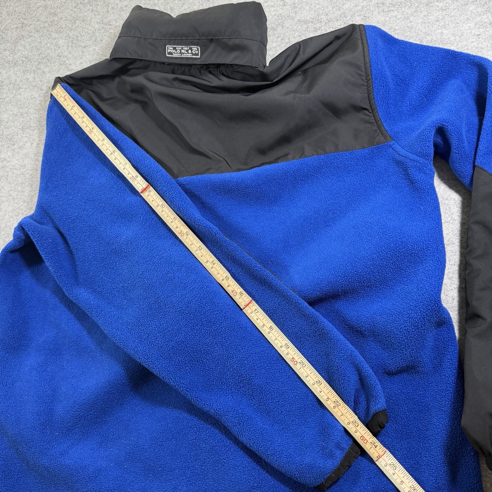 Vintage Polo Ralph Lauren Polartec Hooded Fleece Jacket Mens M Blue Full Zip thumbnail 8