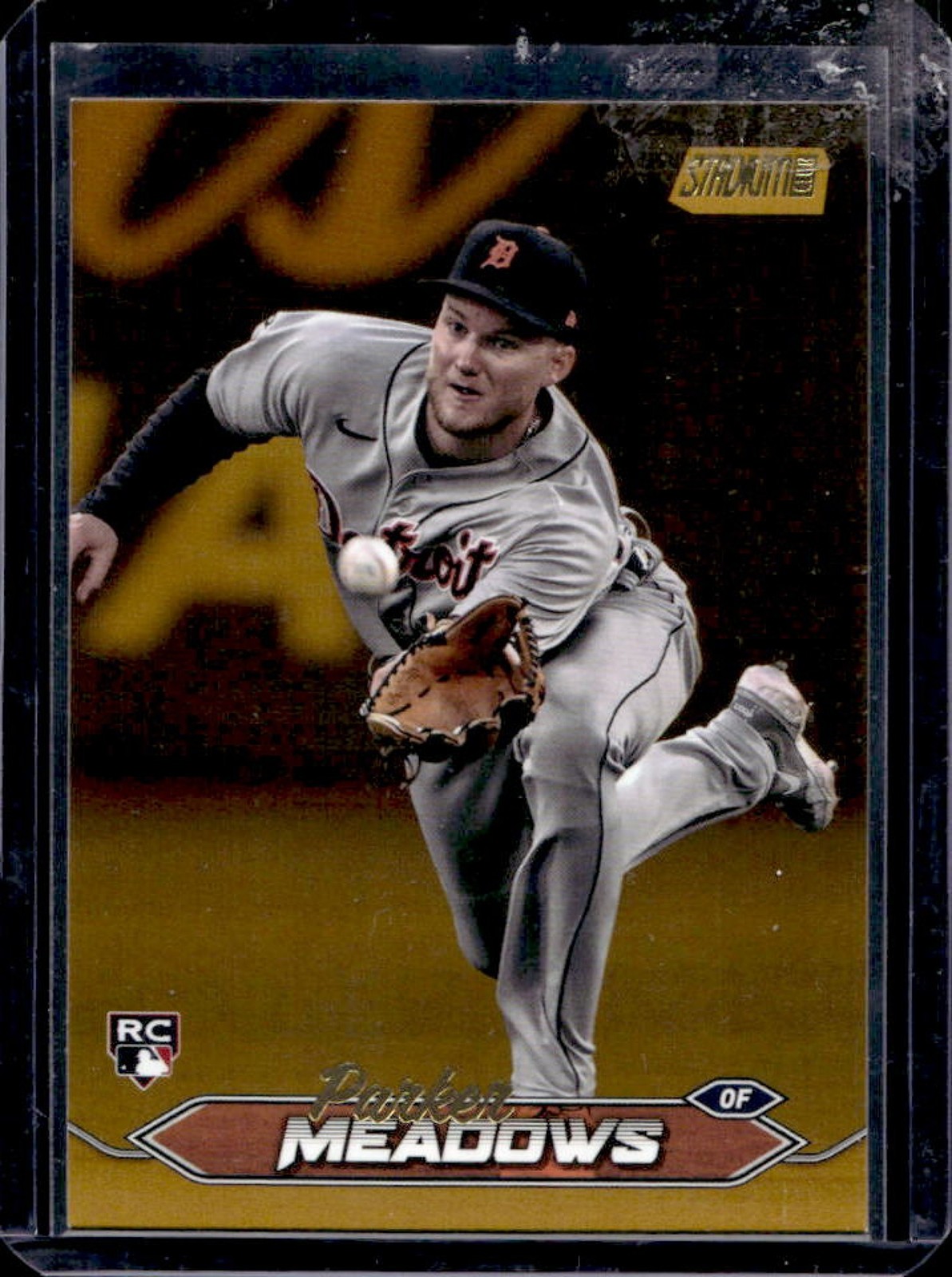 2024 Stadium Club Parker Meadows RC Gold Foil Rookie #105 Tigers