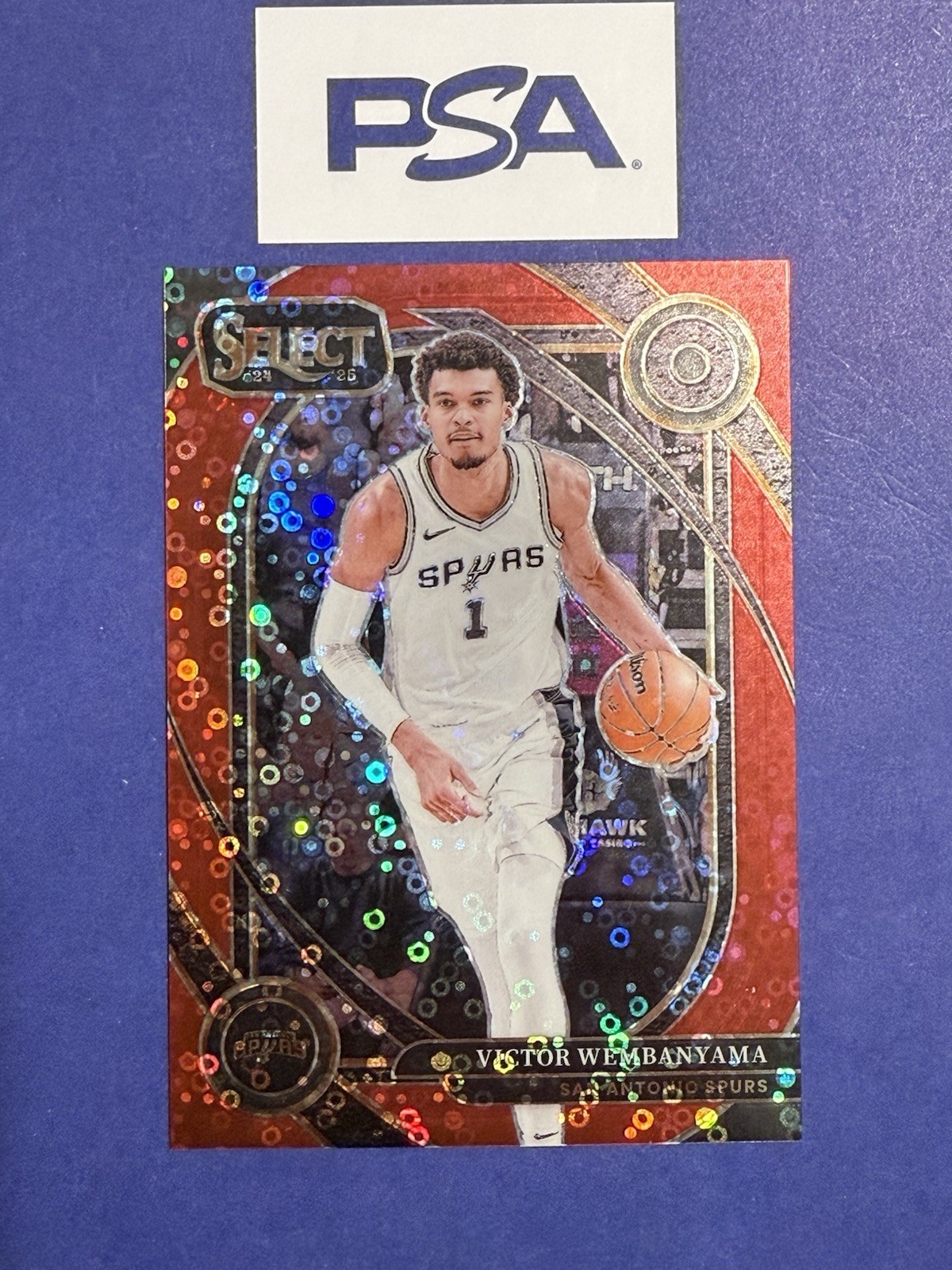 2024-2025 Panini Select Victor Wembanyama Courtside Red Disco /49 #229