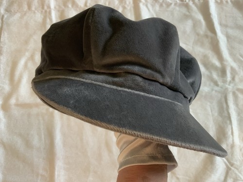 Vintage BURBERRY Hat Velvet Grey Size L Women’s - Picture 19 of 20