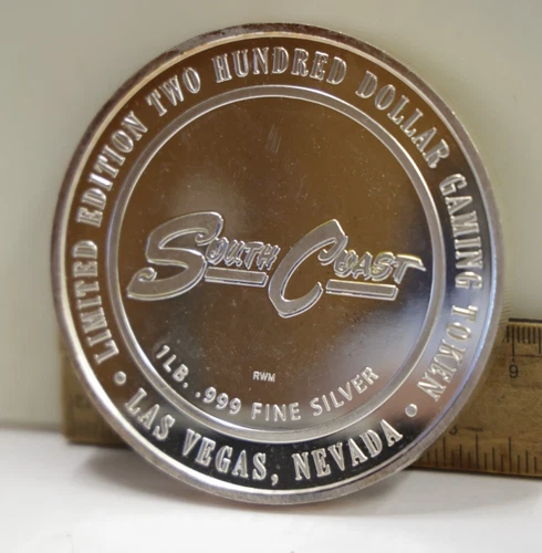 12 oz .999 Fine $200 Casino Strike South Coast Casino Limited Edition