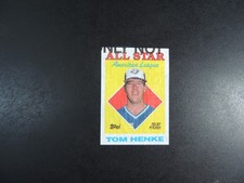 1988 Topps Cloth Tom Henke Blue Jays Blank Back Test Sample Baseball Card
