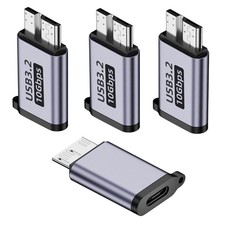 USB C to Micro B Hard Drive Adapter 4 Pack, 10Gbps Micro B to USB C Cable Con...