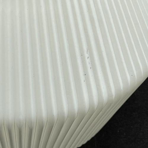 Lámpara de techo escalonada de vidrio acanalado blanco y transparente de colección pantalla globo 3 3/8" montador - Imagen 6 de 13