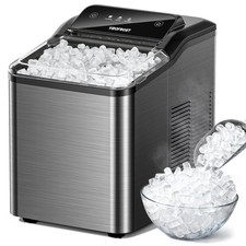 Nugget Ice Maker Countertop, 35lbs/24H Sonic  Chewable Pellet Ice, Portable ...