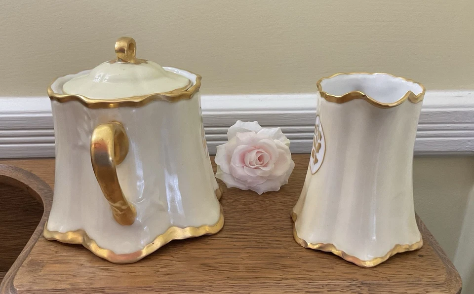 Hecho en Alemania Hustschenreuther “MSM 1929” Rosas de Oro Amarillo Azúcar y Crema Foto 2 de 4