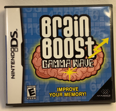 Brain Boost Gamma Wave Nintendo Ds Complete Case Manual & Cartridge
