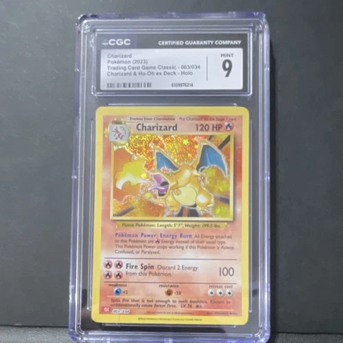 Charizard CGC 9 Pokémon TCG Trading Card Game Classic 003/034 Holo