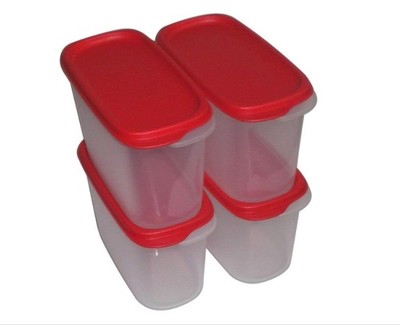 Tupperware Modularer Eidgenosse Smart Keeper Trockenvorrat 1,1l 4er Sparset