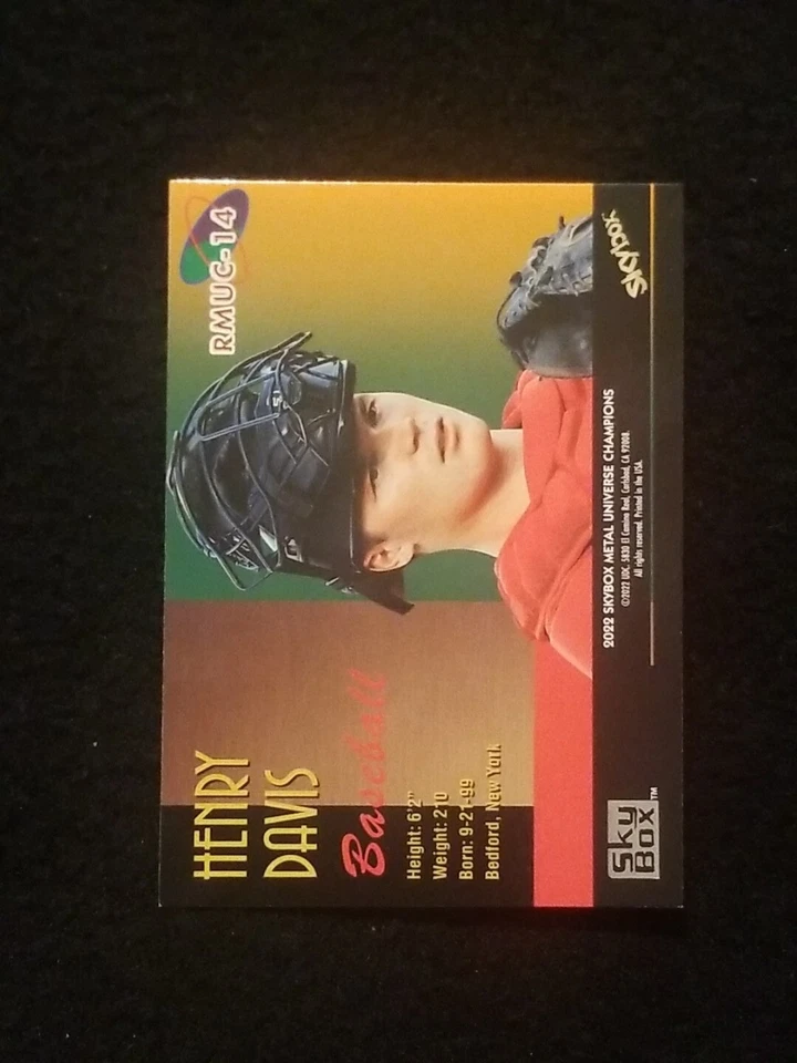 2022 SkyBox Metal Universe Champions 1997-98 Retro #RMUC-14 Henry Davis - Image 2 of 2