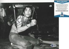 SINGER IGGY POP SIGNED 8x10 PHOTO 4 PROOF THE STOOGES RAW POWER BECKETT COA BAS