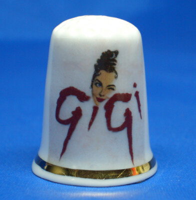 Birchcroft Fingerhut -- Leslie Caron Gigi Filmposter -- kostenlose Kuppelbox