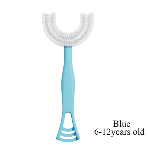 Children U-shaped Toothbrush Baby Kids Silicone Brush Head 360° Teeth Cleaning - Picture 14 of 16
