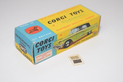 CORGI TOYS 215 FORD Thunderbird Very Very Near Mint Old Shop Stock EUR 155,00 - FR CORGI TOYS 215 FORD Thunderbird Very Very Near Mint Old Shop Stock EUR 155,00 - FR