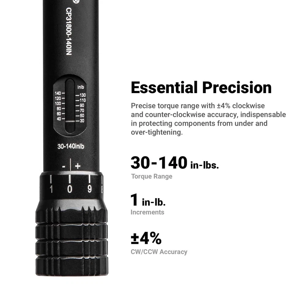Capri Tools 1/4 in. Drive Mini Torque Wrench Set, 30-140 in. lbs. - Image 3 of 4
