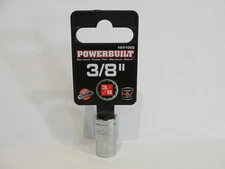 Powerbuilt 3/8" Drive 3/8-Inch, 12 Point Standard Socket # 641002