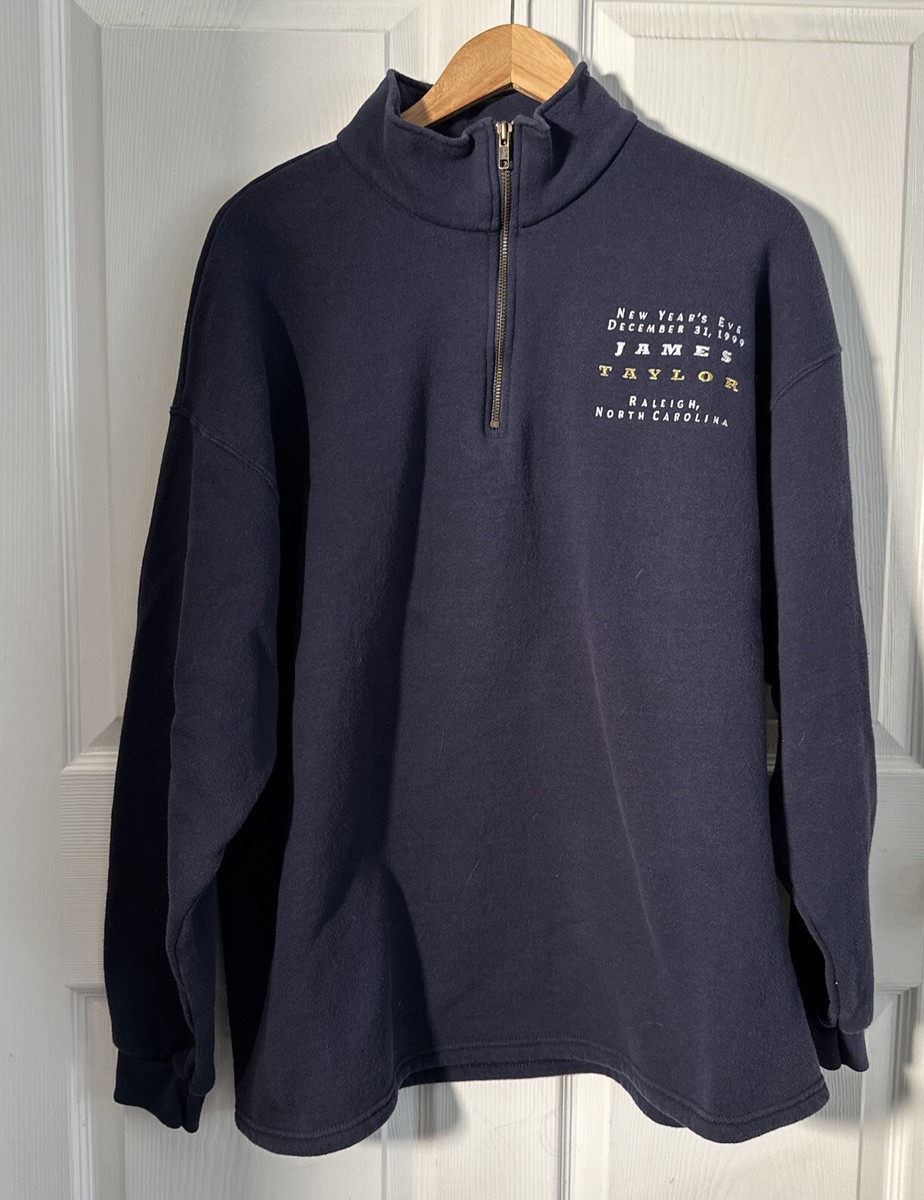 1999 James Taylor New Years Eve Concert 1/4 zip pullover  Size XL