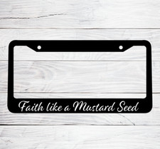 Jesus Christian Religious Car License Plate Frame Plastic God Bless Faith New