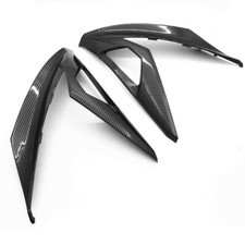 Gloss Carbon Fiber Pattern Side Seat Fairing Cowl Panels For Kawasaki Ninja 300 EX300 (2013-2017)