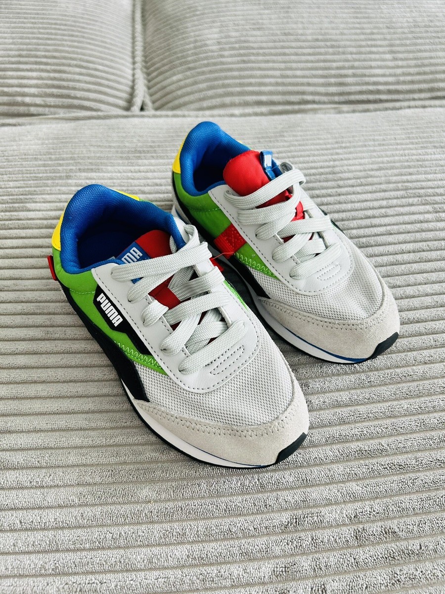 Puma Youth Boys Black, Blue, Grey,Red, Yellow Sneakers Casual Shoes Kids  Size13