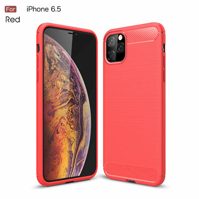 For iPhone 11 12 13 14 Pro Max SE2 XR 8 7 Plus Case Carbon Fiber Rubber Cover