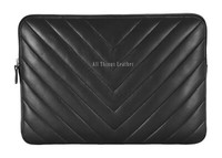 Laptop Bag Sleeve Case Quilted Leather Cover For MacBook 13.5 Inches Leather Bag