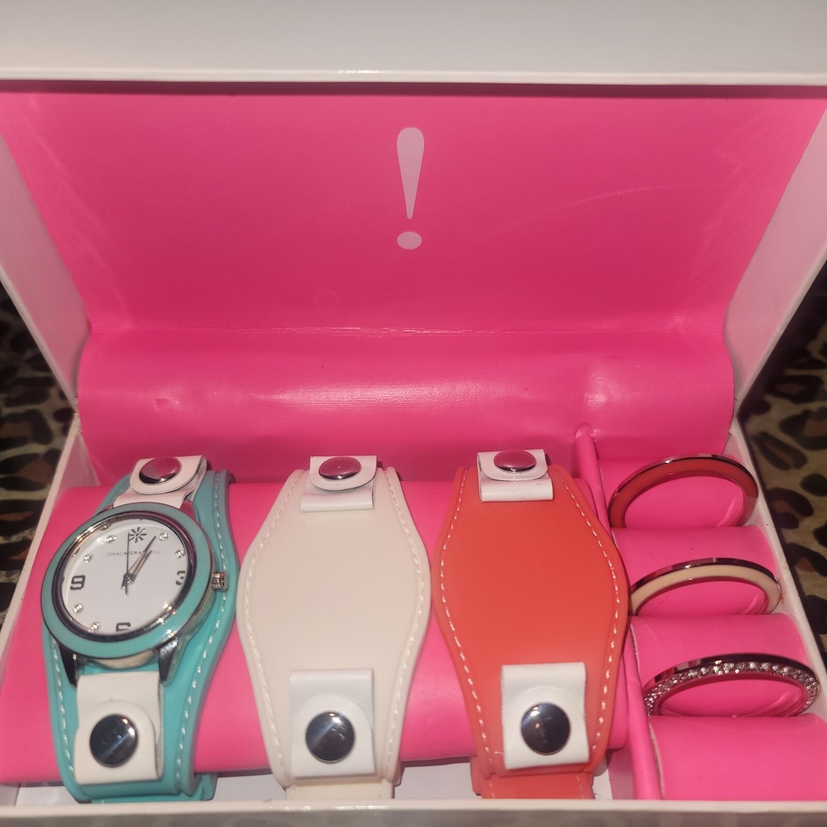 Isaac Mizrahi Silicone Watch Set - Silver Tone  display picture 3
