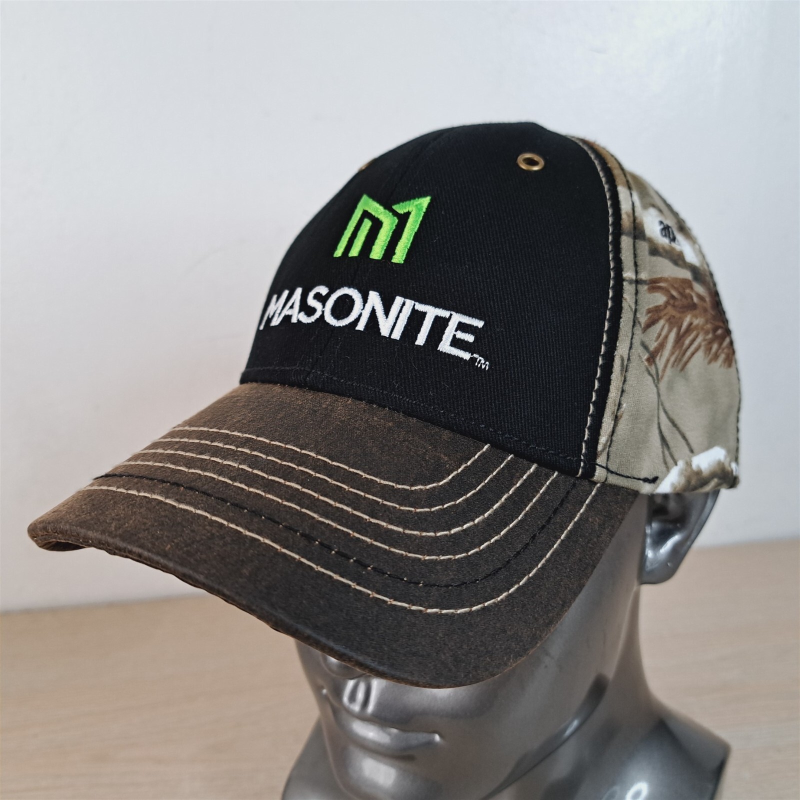 MASONITE ADJUSTABLE STRAPBACK BASEBALL HAT/CAP, B… - image 3