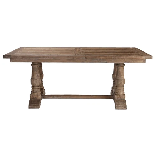 Stratford Dining Table Reclaimed Solid Wood Farmhouse Rustic ~ Uttermost 24557 - Picture 11 of 12