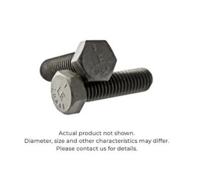 1-1/4''-7 X 4-1/2'' Grade 5 Plain Finish Hex Head Cap Screw, Partially Threaded