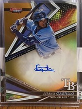 2022 Bowman's Best - Estanli Castillo - Gold Refractor Best of 2022 Auto  #d /50