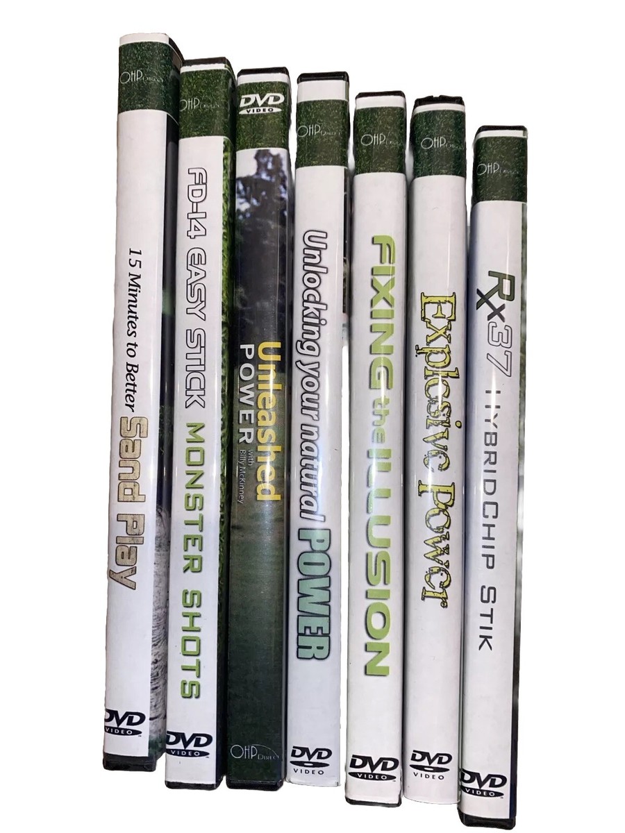 Lot Of 8 Golf Instructional DVDs By Top Golf Pros OHP Direct