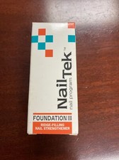 Nail Tek Foundation III for Dry, Brittle Nails 0.5 Fl Oz Ridge Filling Free Ship