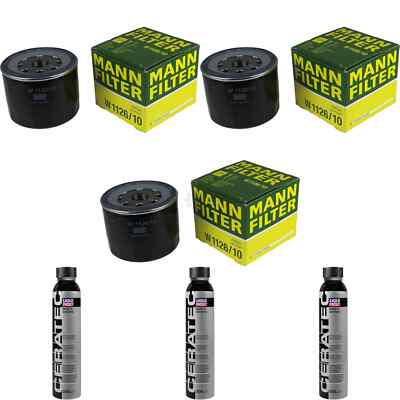 3x MANN-FILTER Ölfilter W 1126/10 + 3x LIQUI MOLY Cera Tec 3721