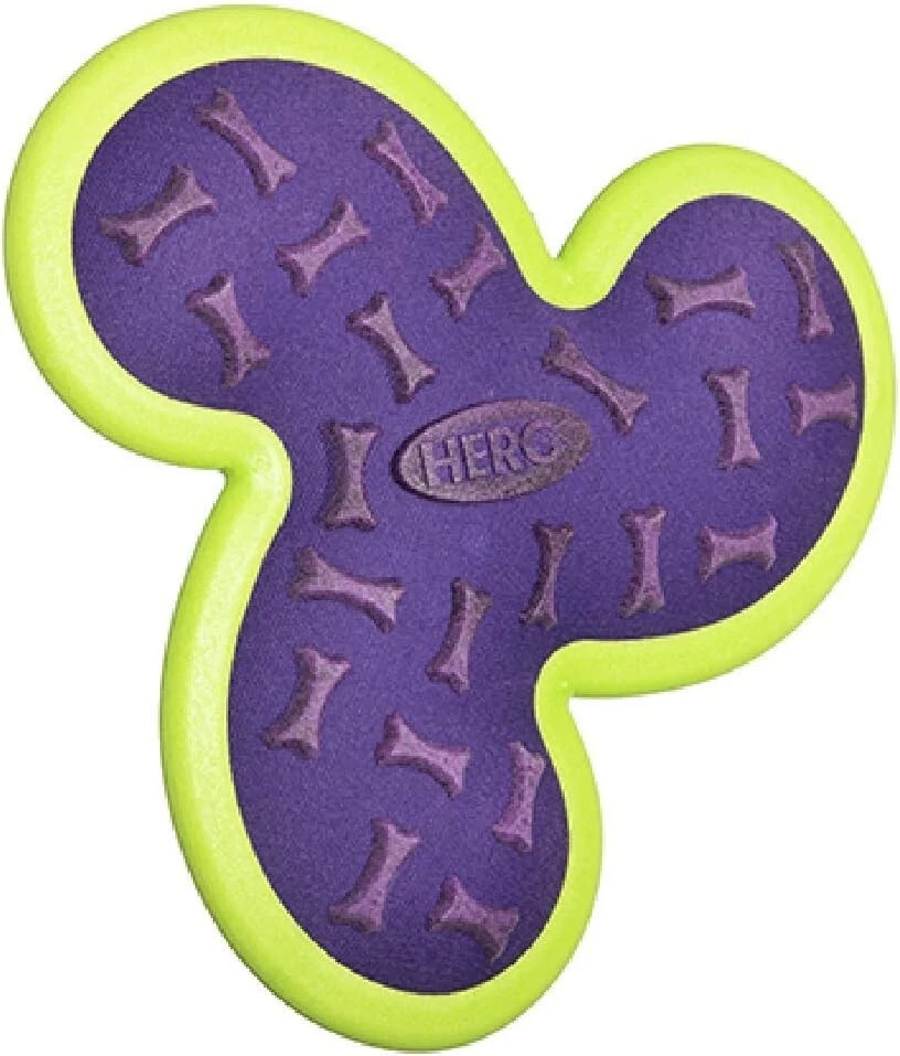 Caitec Outer Armor Propeller Dog Toy Purple 64174