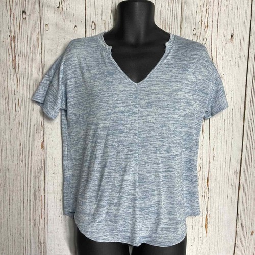 Short Sleeve Pullover Casual Blue 