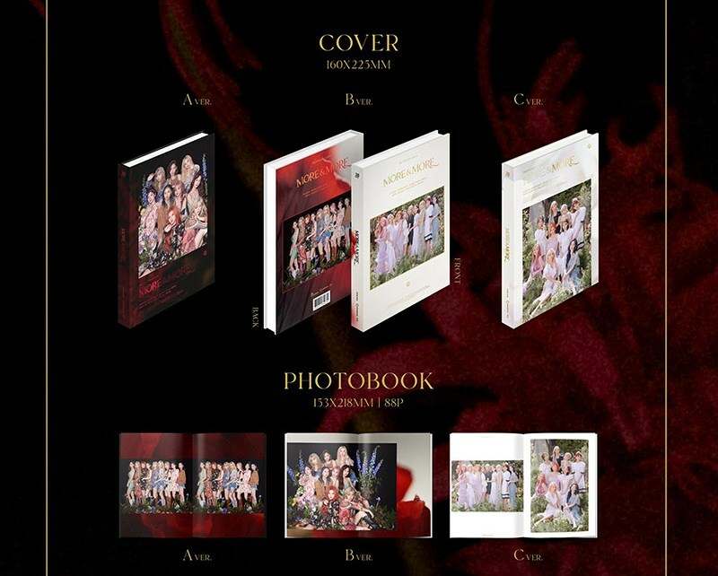 TWICE 9th Mini Album MORE MORE CD+P.Book+Postcard+Coaster+5p Card+